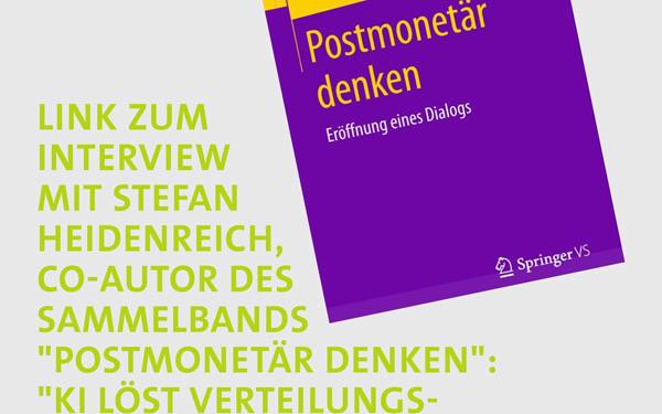 Cover des Sammelbands "Postmonetär denken"