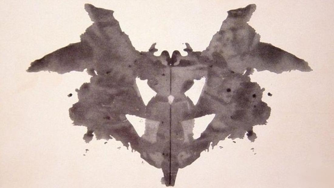 Bild eines Rorschach-Tests.